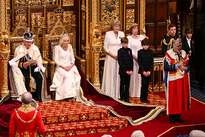 Pilgrims Society President Baron Stirrup carries the Sword of State