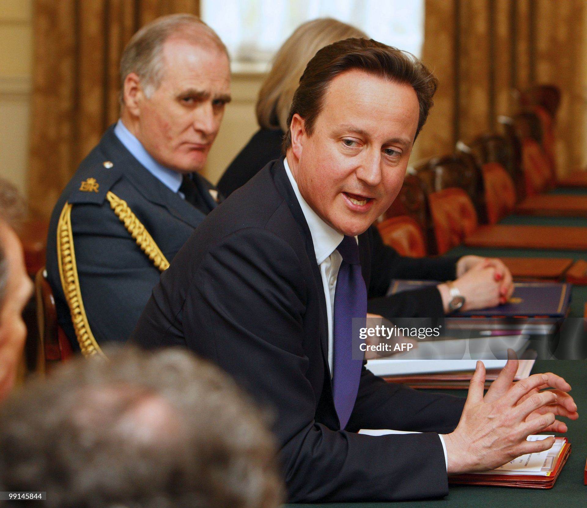 Pilgrim President Stirrup and PM Cameron